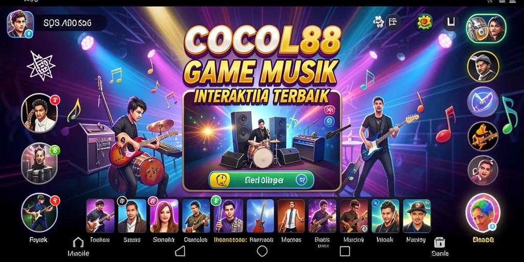 Tampilan screenshot COCOL88 menampilkan gameplay musik yang interaktif dan menyenangkan.