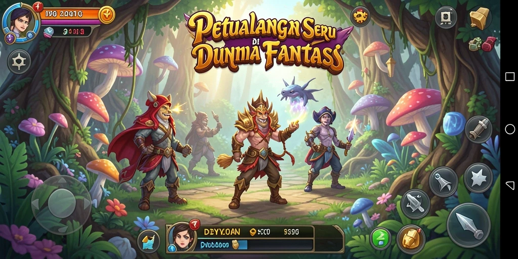 Tampilan gameplay DYO1 yang mendebarkan dan penuh warna.
