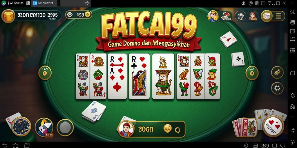 Screenshot gameplay FATCAI99 yang menampilkan saat seru bermain Domino.