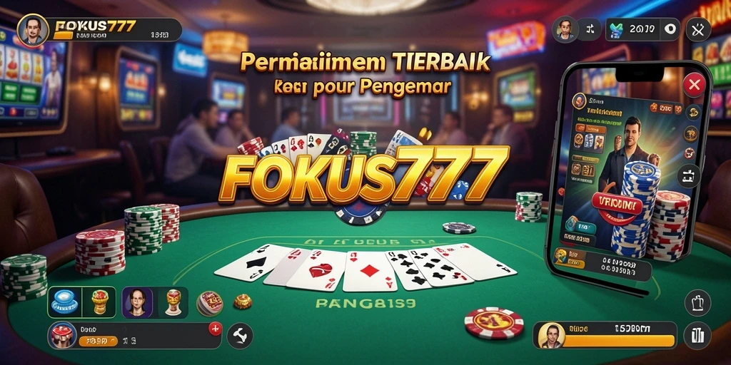 Screenshot gameplay FOKUS777 yang menunjukkan aksi seru permainan Poker.