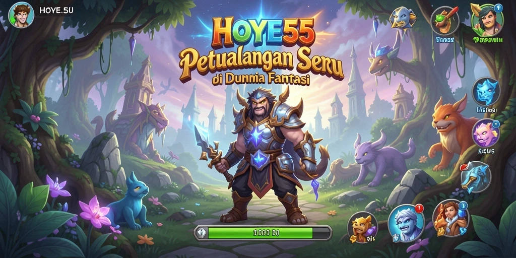 Tampilan gameplay seru dari HOYE55 yang menampilkan aksinya.