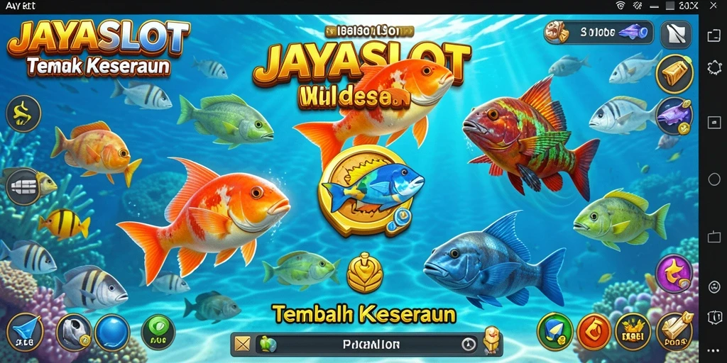 Screenshot utama JAYASLOT menampilkan aksi seru Tembak Ikan.