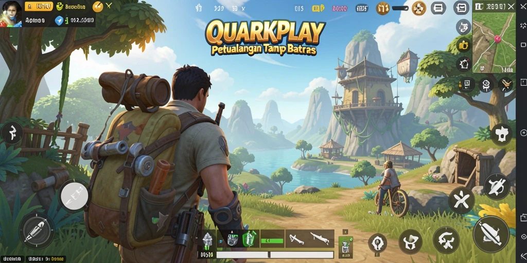 Gamplay seru dan interaktif dalam dunia terbuka yang luas.
