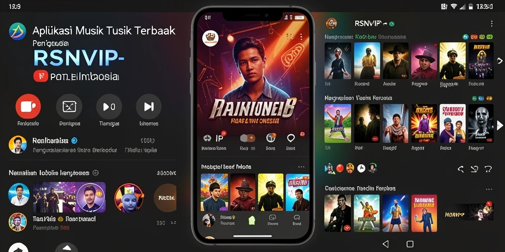 Tampilan gameplay RSNVIP menampilkan fitur musik dan karaoke yang menarik.