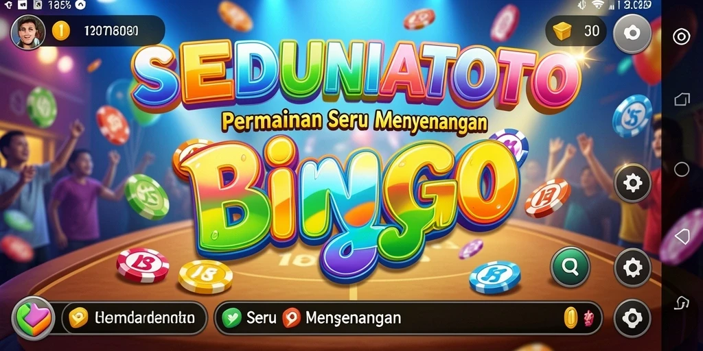 Screenshot permainan Bingo SEDUNIATOTO dengan grafis menarik.