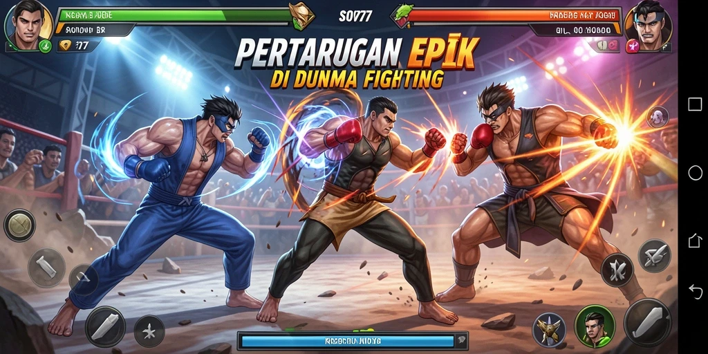 Tampilan gameplay Fighting yang penuh aksi dan strategi.